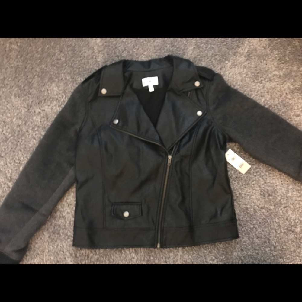 BP Nordstrom faux leather Jacket NWT